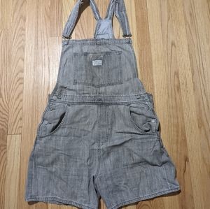 Vintage Grey original Levi short overalls